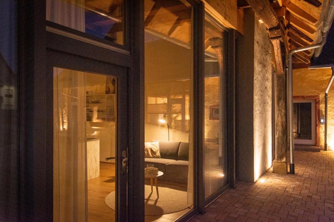 Baumgartners Dreiseithof - Historisch, Modern, Zentral Apartment Bad Krozingen Bagian luar foto